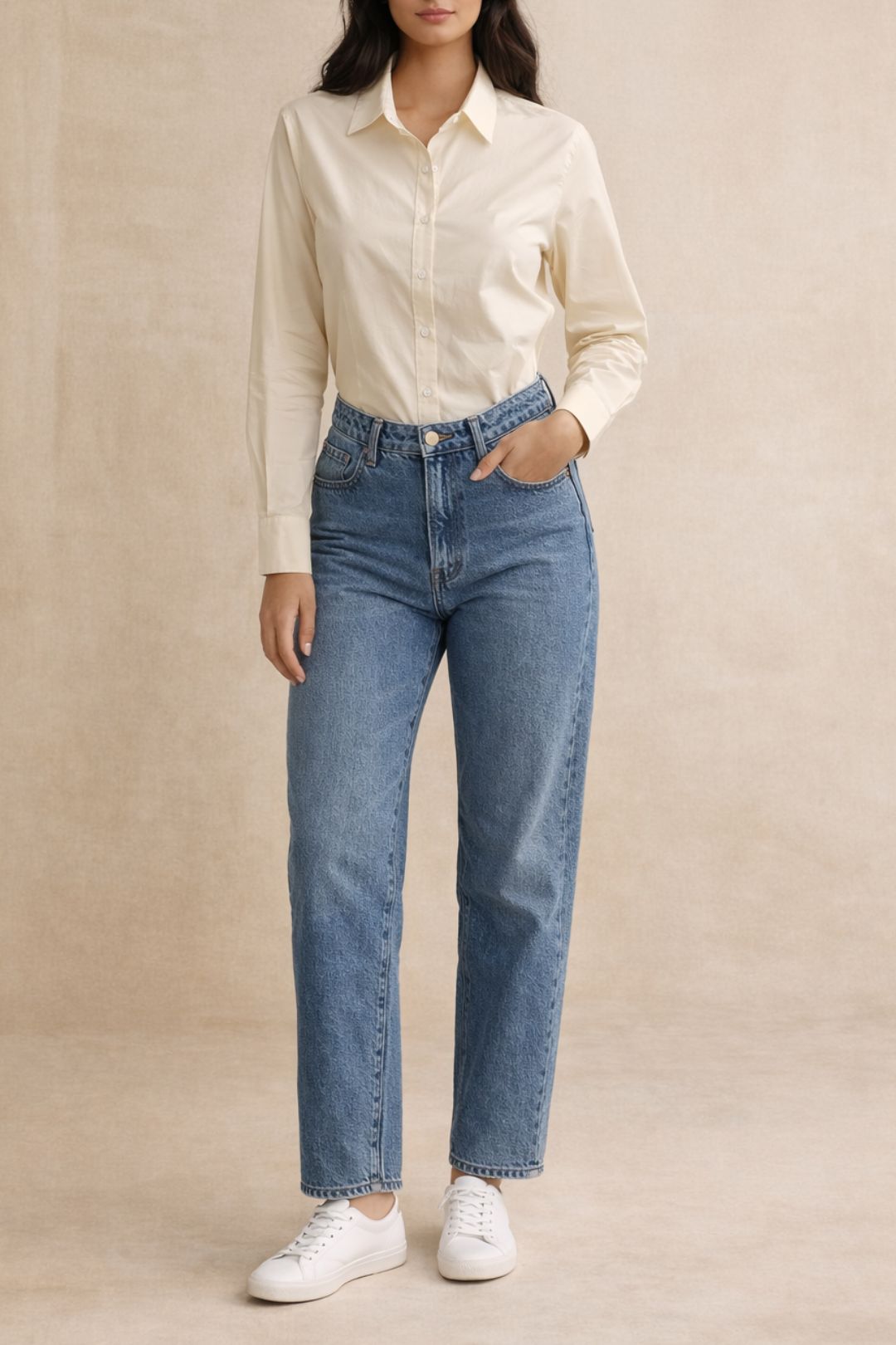 Dress hire brunch St. Cloud Label	Classic Cotton Shirt in Stone