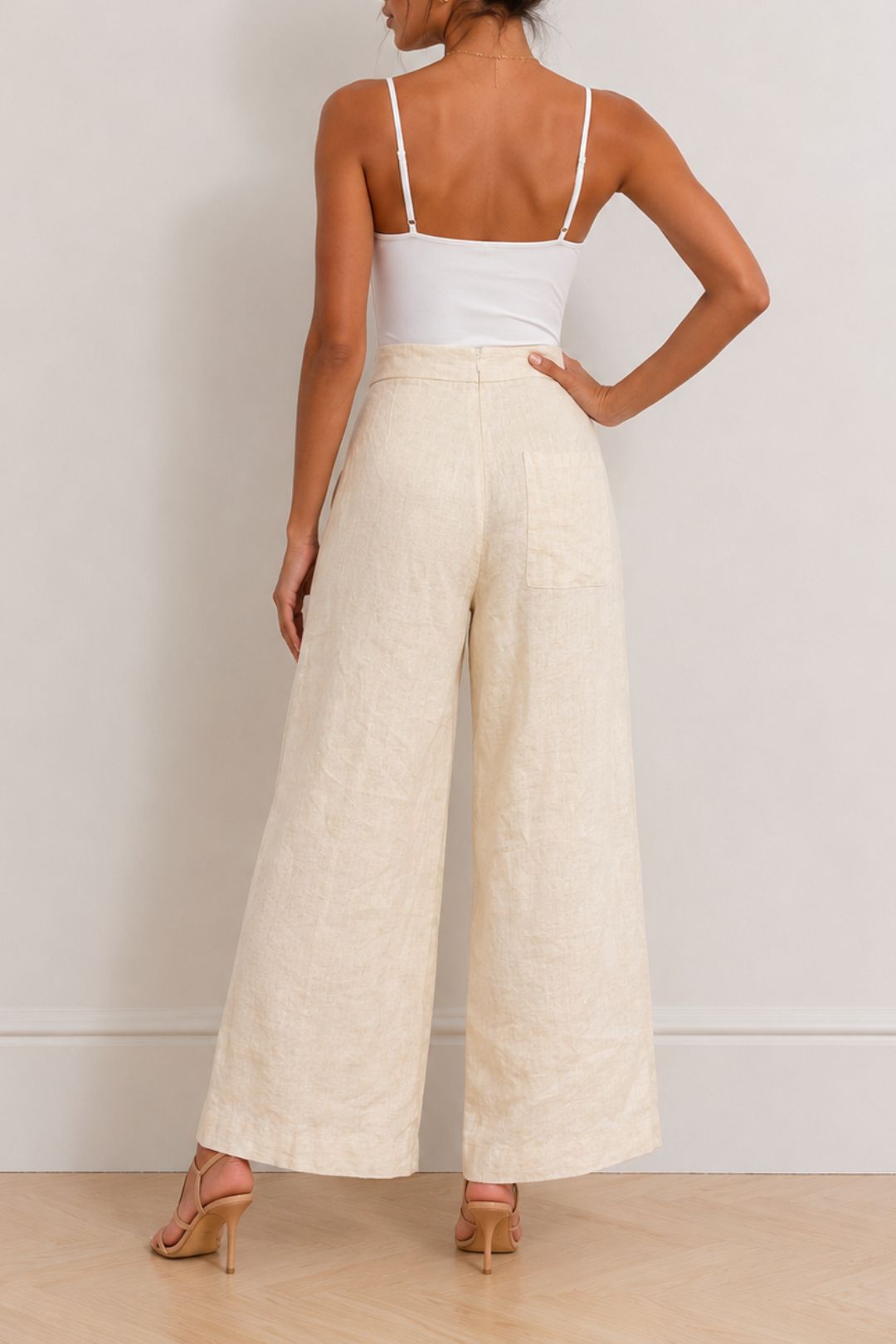 Dress Hire Brunch Venroy	Womens Front Split Pant Linen