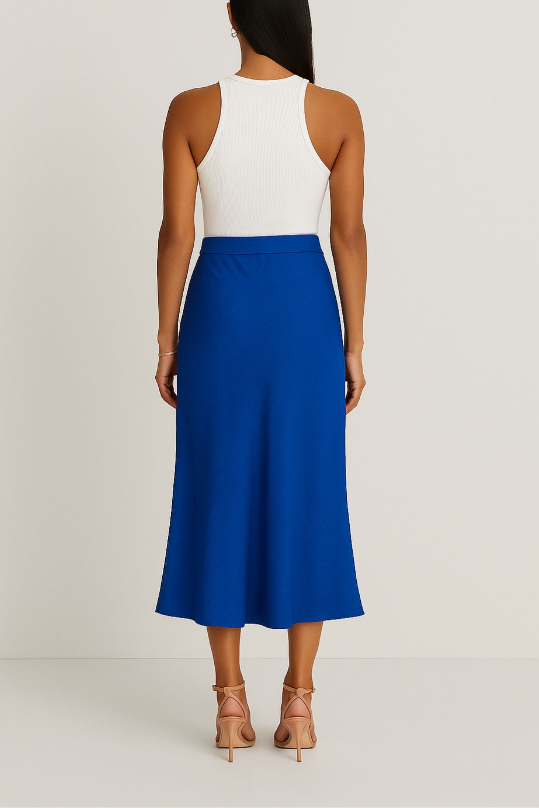 Dress hire brunch vero moda blue midi skirt
