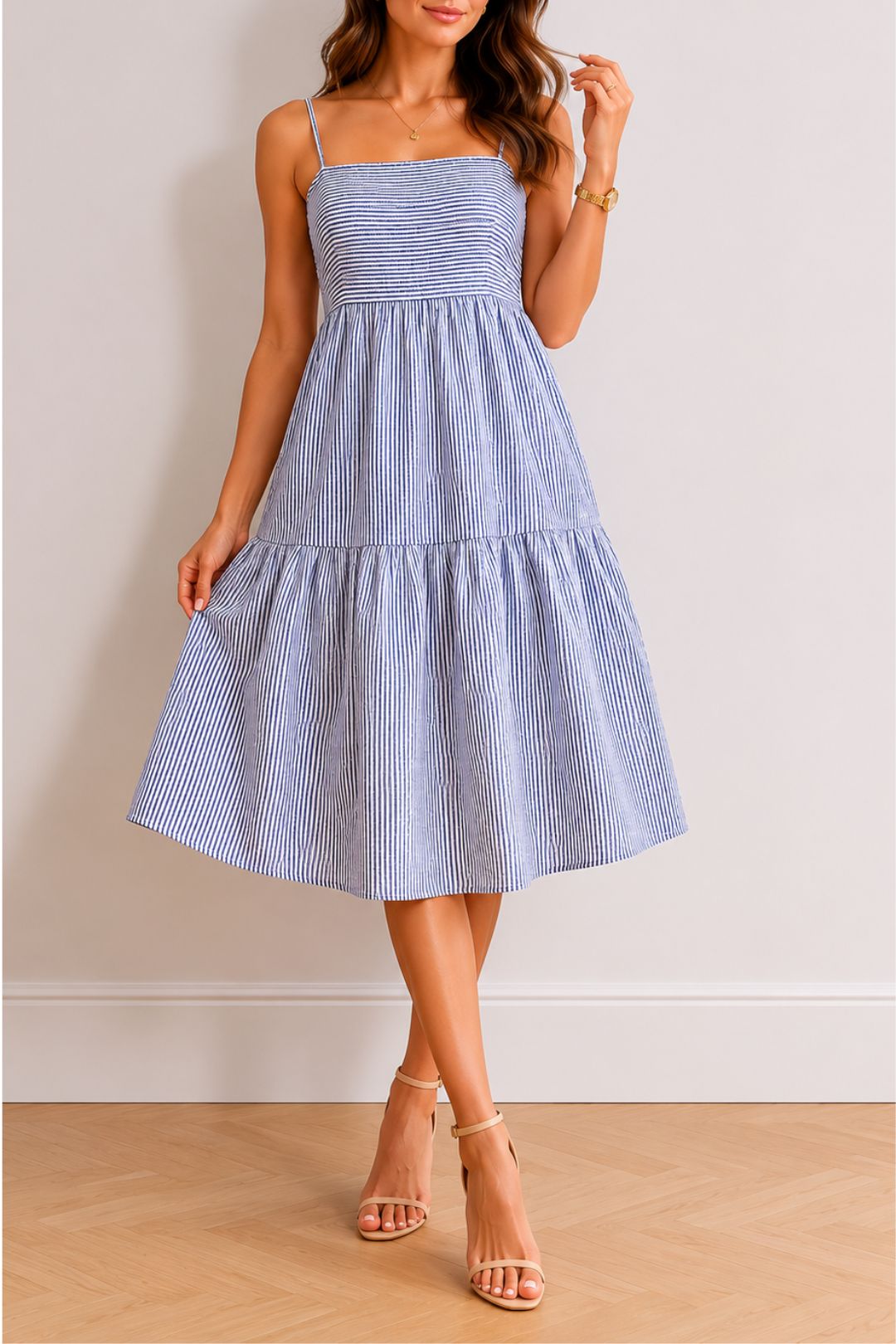 Dress Hire Brunch Vero Moda	Jily Calf Dress - Deep Ultramarine