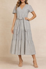 Dress Hire Brunch Vero ModaLaurel Wreath Dress Gray
