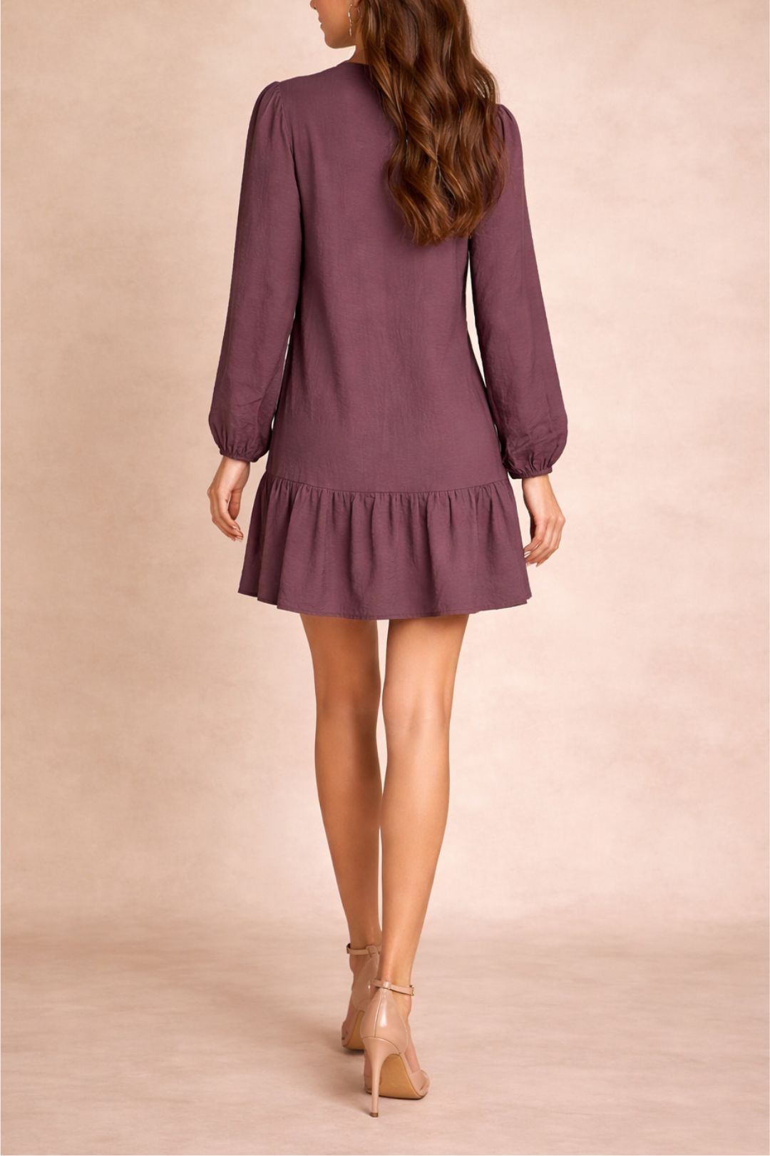 Dress Hire Brunch Vero Moda	Vmiris Ls Vneck Short Dress Mini