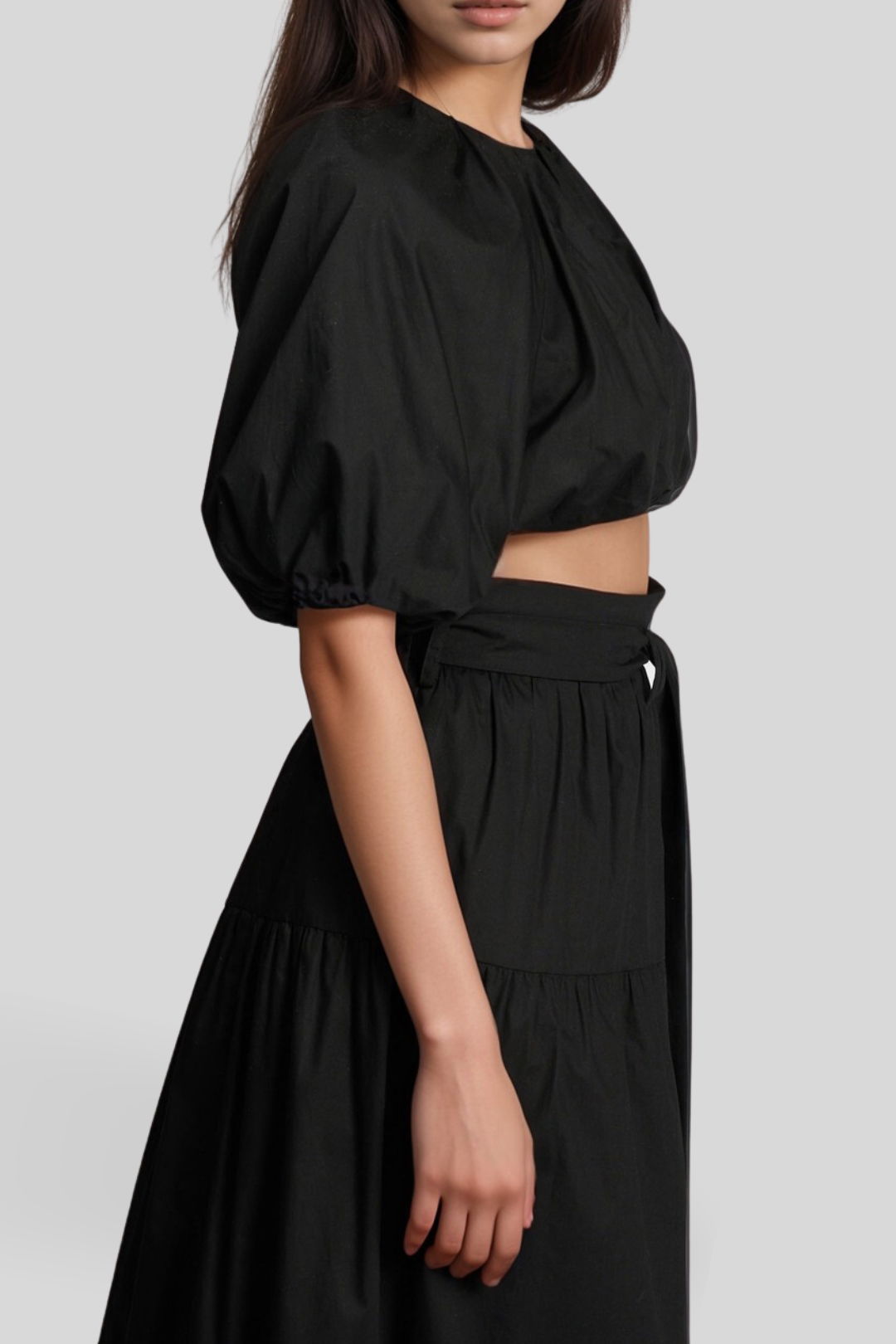 dress hire casual aere Puff Ball Poplin Top