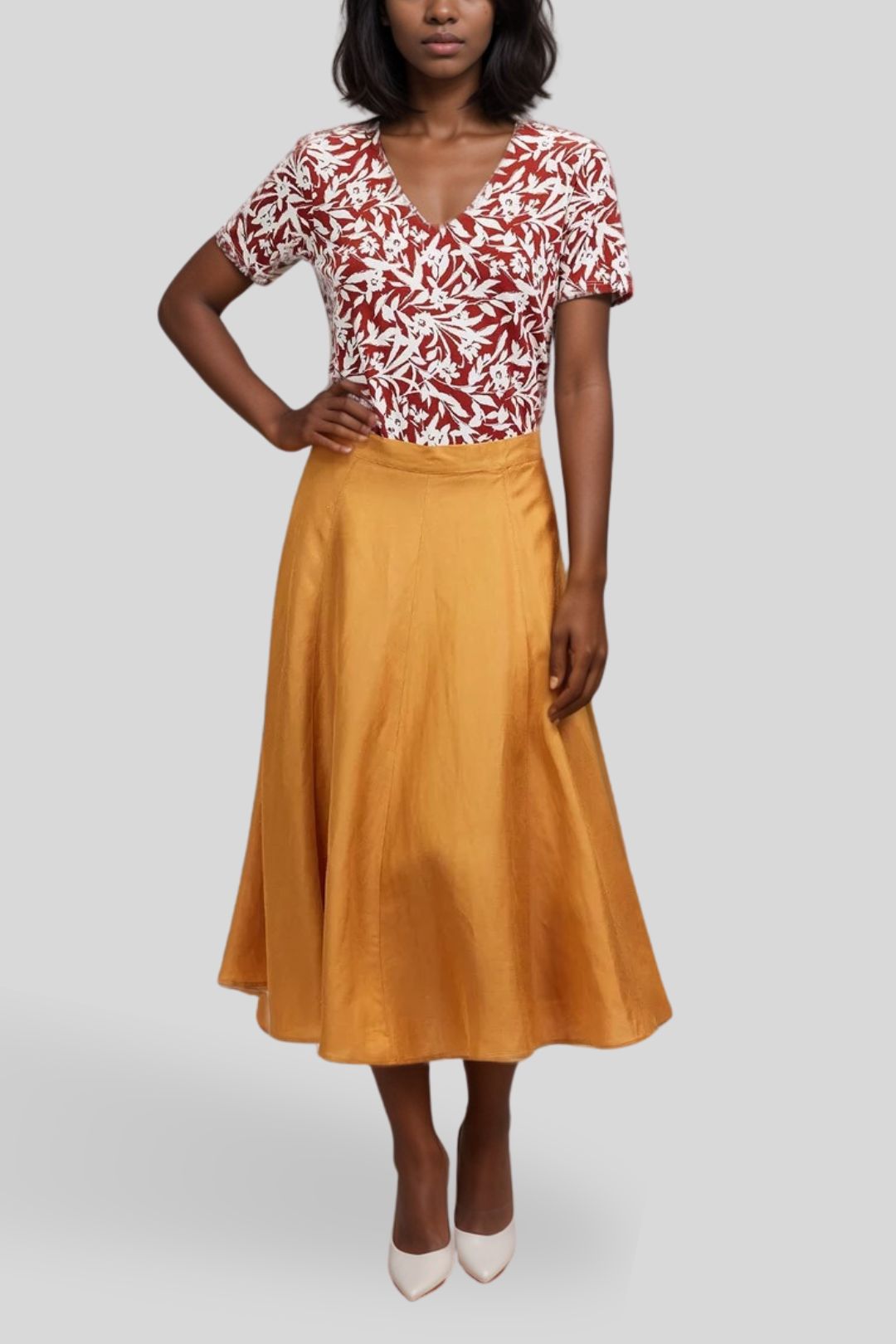 Dress Hire Casual Brunch David LawrenceAmira Silky Flared Skirt - Mango