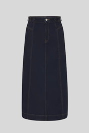 Dress Hire Casual David Lawrence June A-line Denim Skirt in Indigo