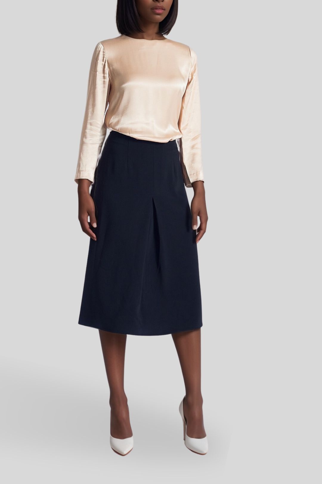 Hire Pleat Detail Skirt David Lawrence GlamCorner