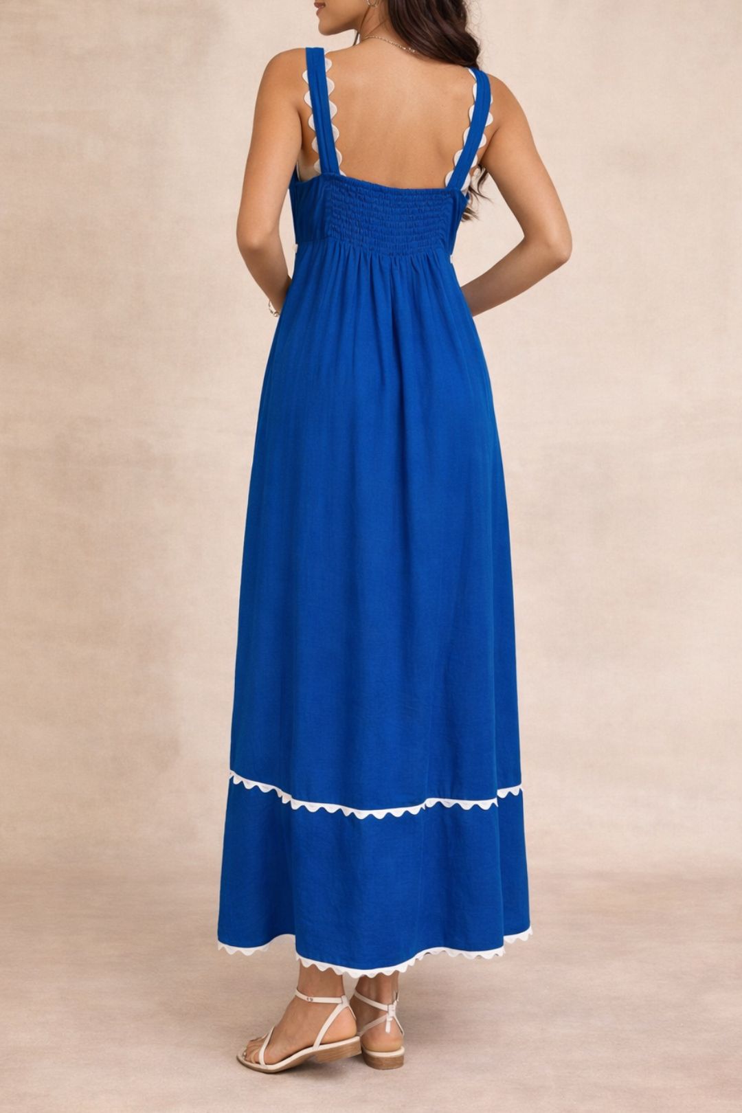 Dress Hire Casual Decjuba Wylde Maxi Dress blue