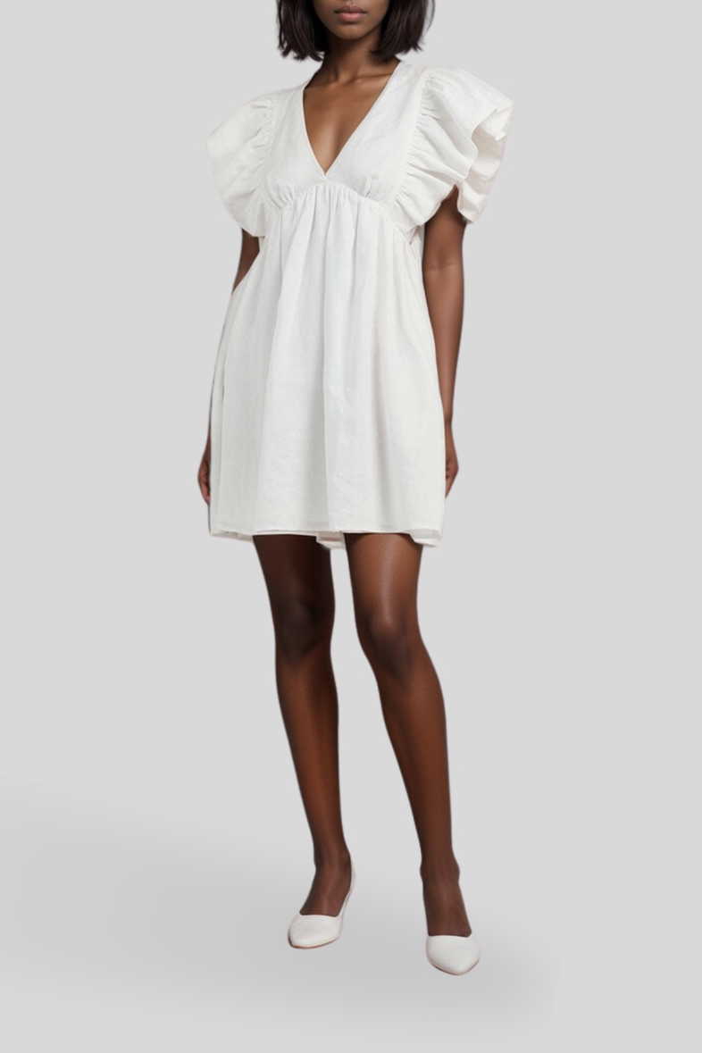 lace strappy mini dress Elaine Lace Mini Dress in Black