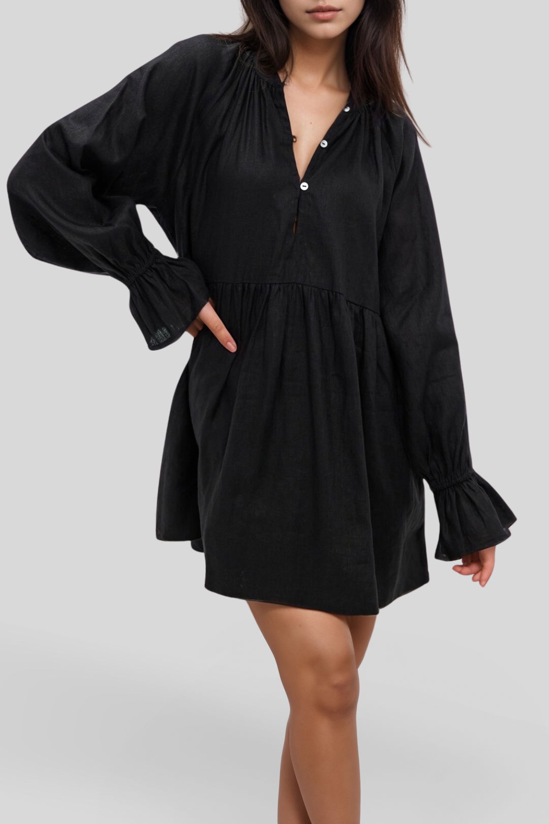 Smock frill dress sales