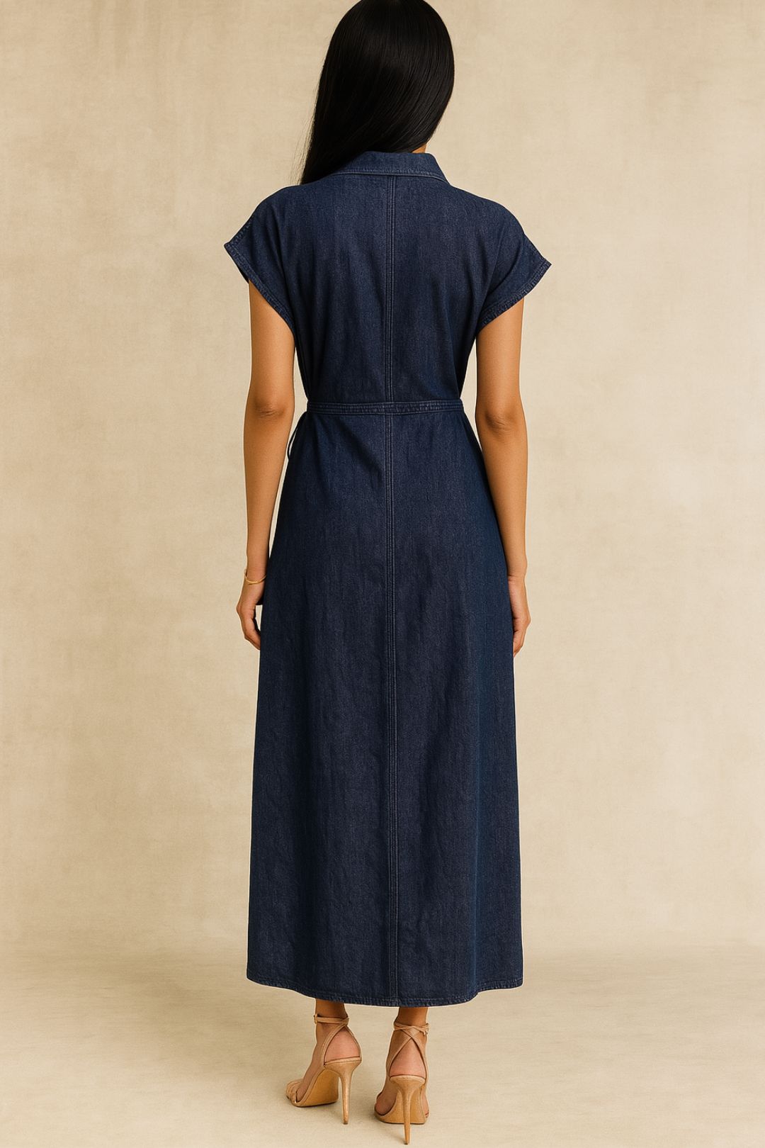 Dress Hire Casual Nobody Denim Audrey Wrap Dress - Shadow Blue