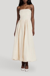 Dress Hire casual Dissh - Riley Cream Strapless Cotton Dress