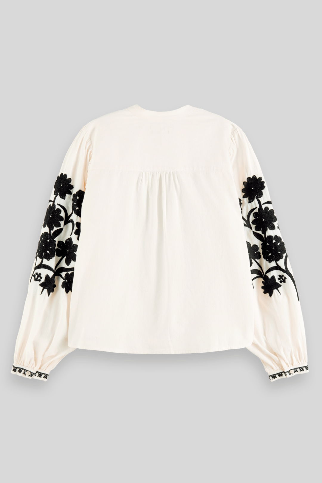 Dress hire Scotch and Soda Floral Embroidered Sleeve Blouse
