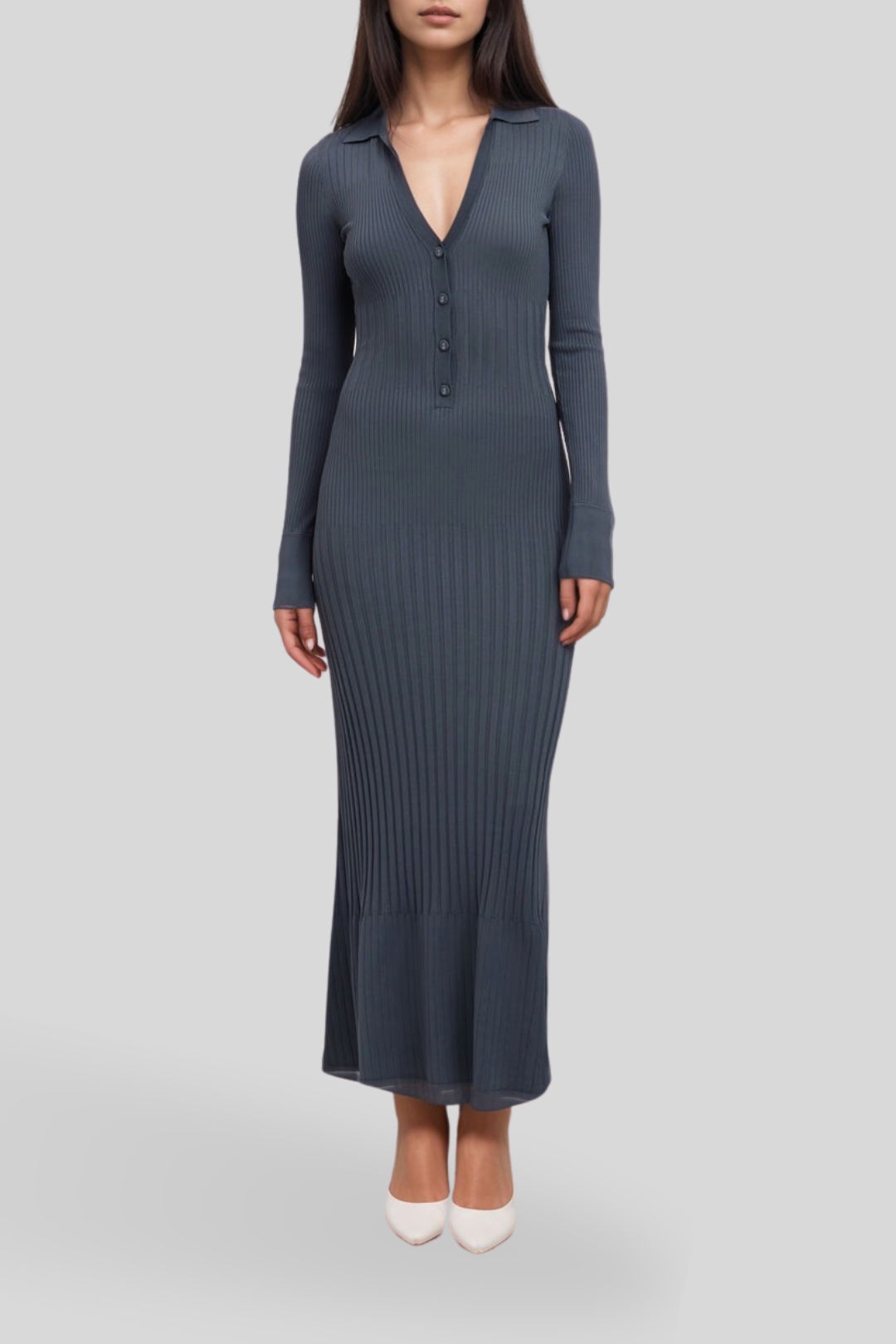 knit dress kookai Kookai Marrakesh Knit Midi Dress Lilac Size 8