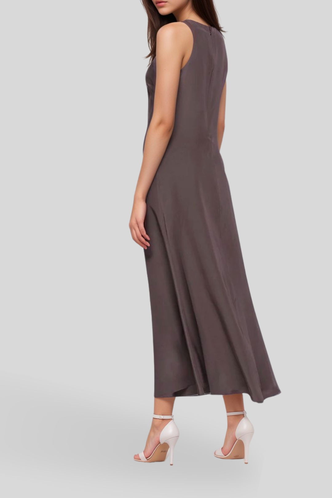 Hire Bias Dress in Mushroom Colour | Bondi Born | GlamCorner