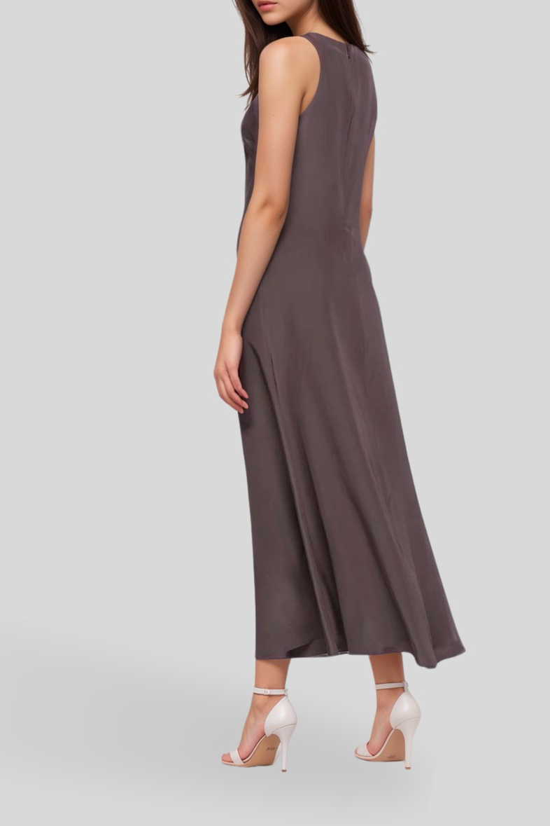 Hire Bias Dress in Mushroom Colour | Bondi Born | GlamCorner Hire Bias Dress in Mushroom Colour | Bondi Born | GlamCorner