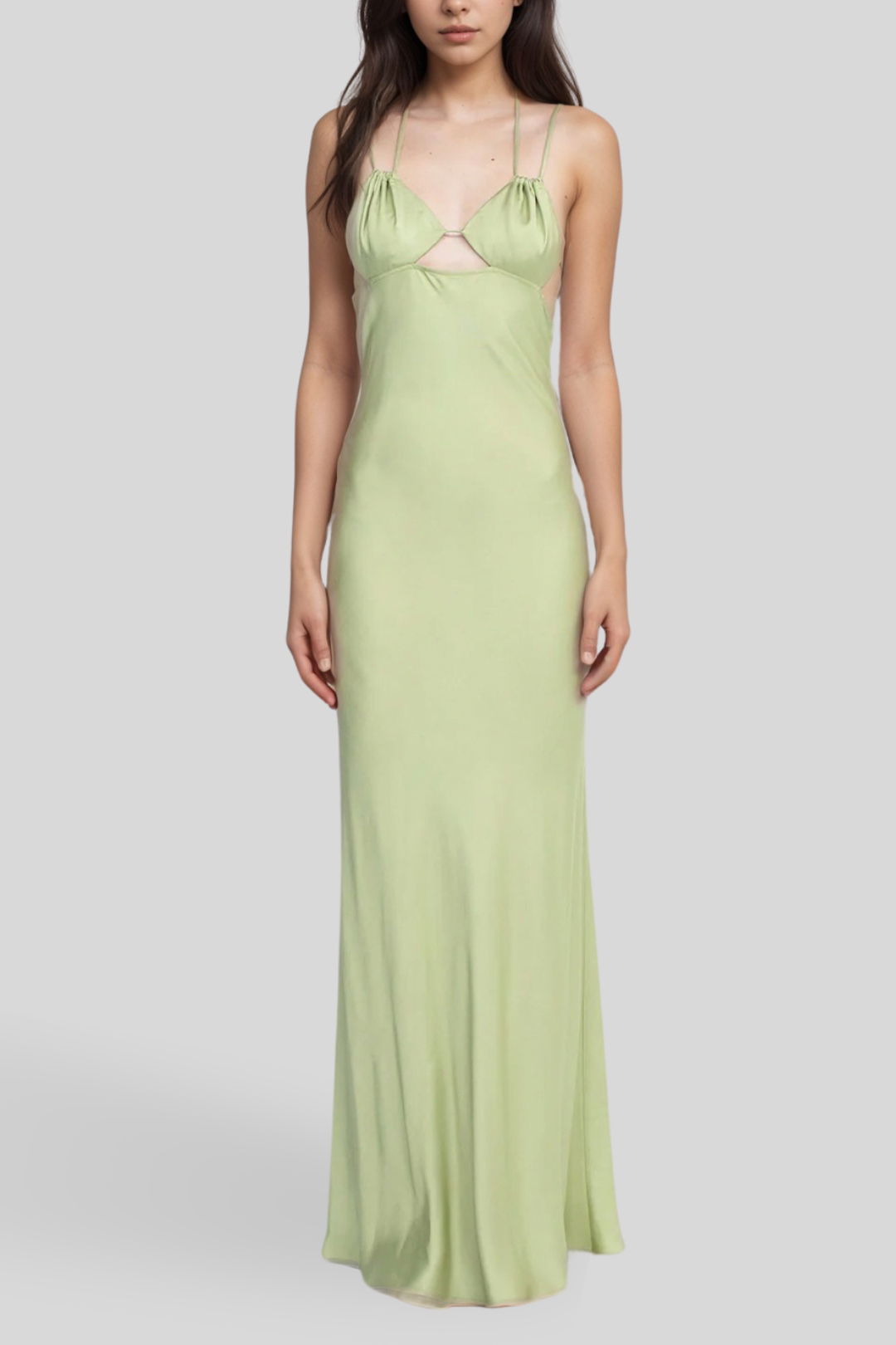 fitted lace wedding dress Bec + Bridge Cedar City Maxi Dress in Pink