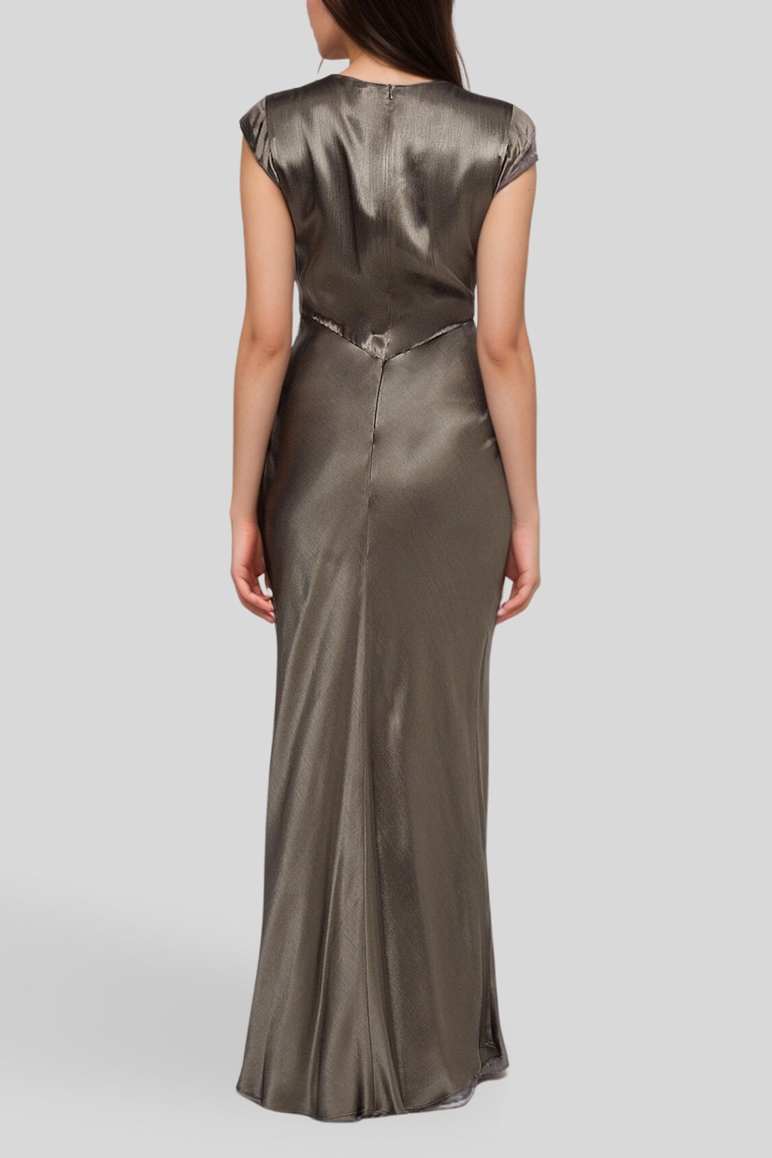 DRESS HIRE Cocktail Party Bec & Bridge	Indi V Maxi Dress - Midnight Olive Green