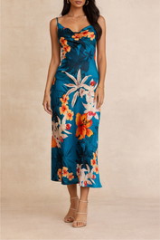 Dress Hire Cocktail Party GUESS Akilina In Hawaian Print Dress