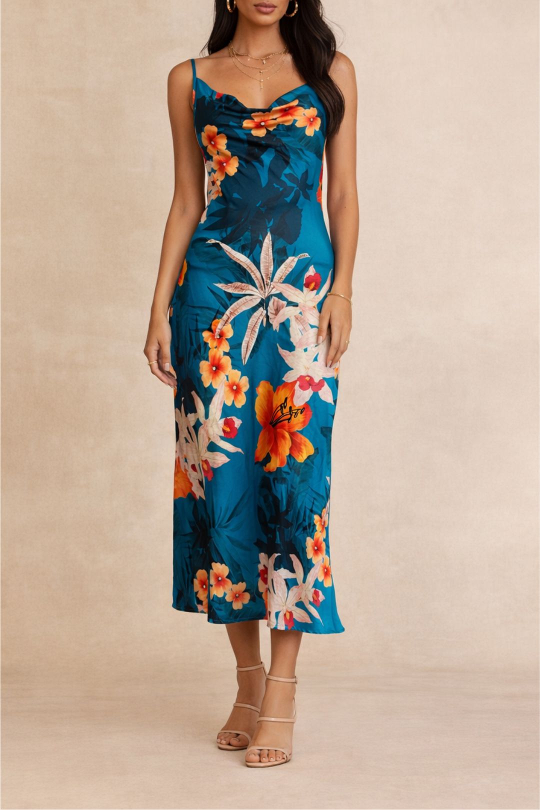 Dress Hire Cocktail Party GUESS Akilina In Hawaian Print Dress