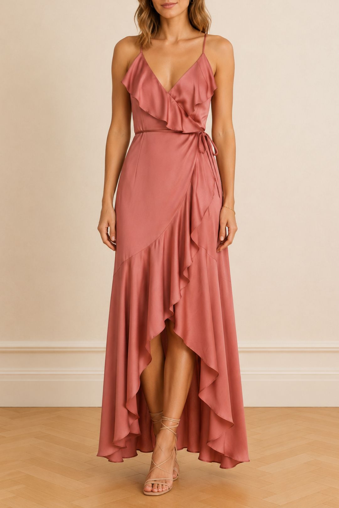 Shona Joy - Luxe Bias Frill Wrap Dress