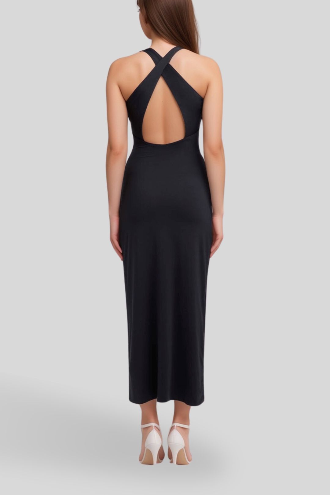 Dress Hire Evening Kookai - Asta Midi Dress - Black Cutout