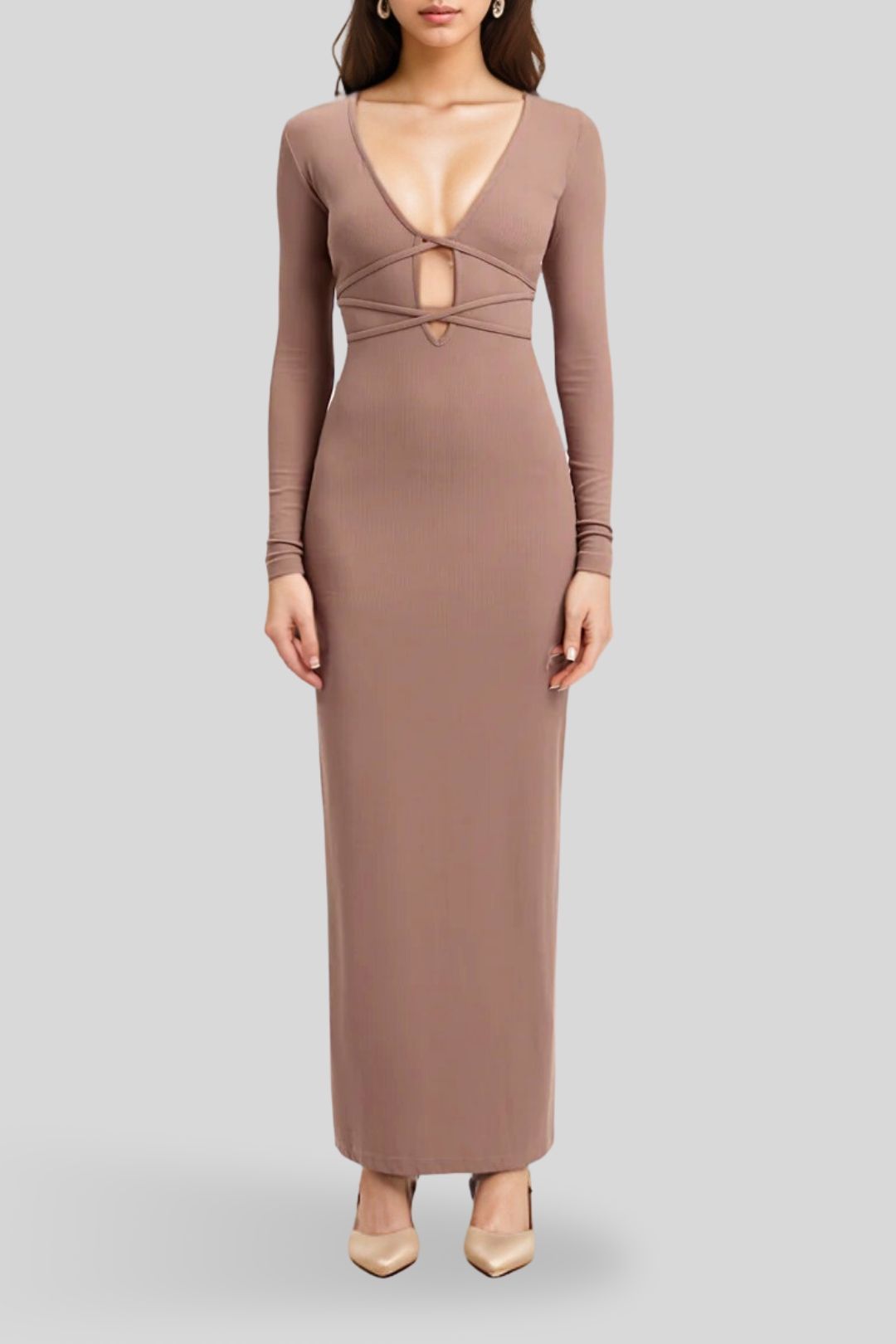 Dress Hire Wedding Guest Kookai Sereya Maxi Dress Ginger Snap