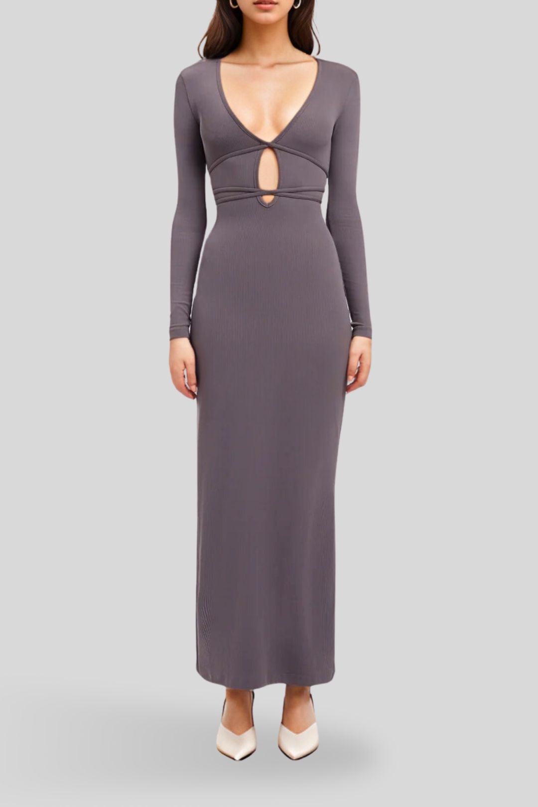 Dress Hire Cocktail Party Kookai Sereya Maxi Dress in Graphite