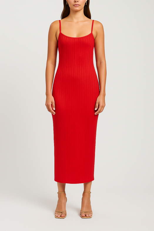 kookai ribbed dress Kookai Womens Tan Ribbed Knit Sleeveless
