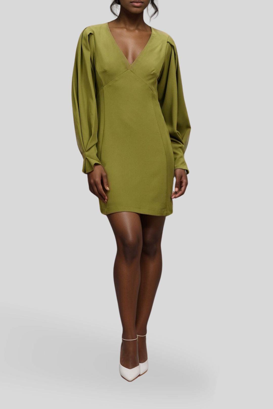 Dress Hire Date night Minima Esenciales Bascilia Mini Dress Green