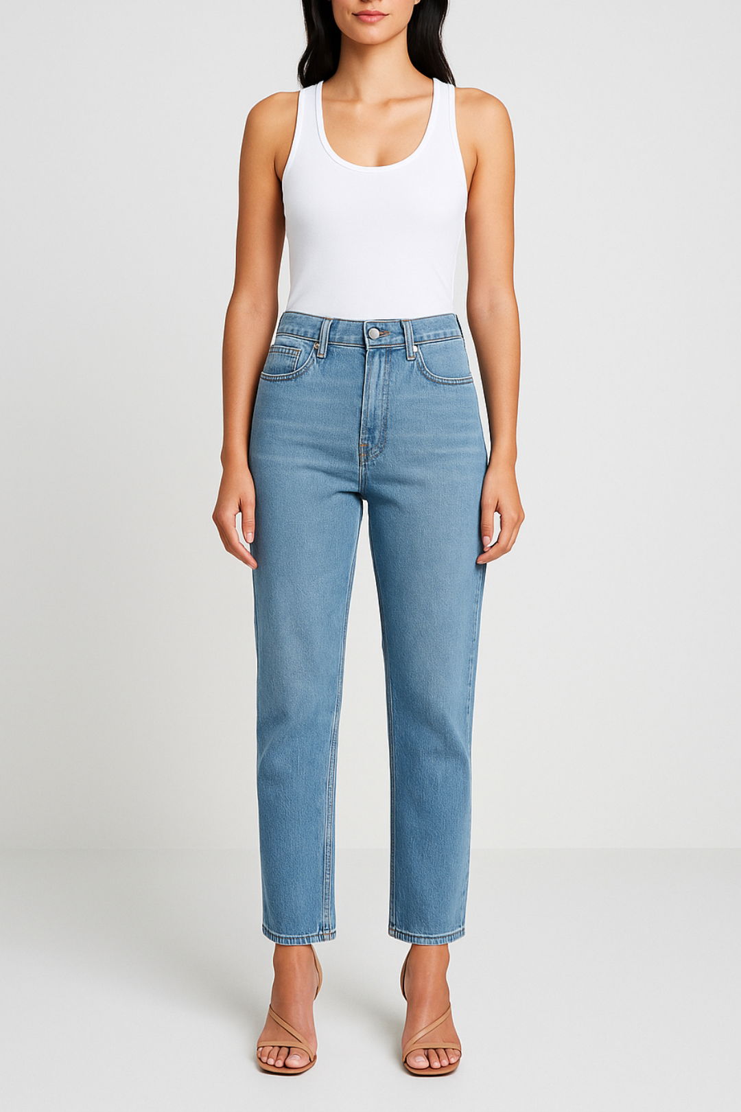 Dress Hire Date Night Nobody Denim	Lou Jean Super High Rise Straight Leg