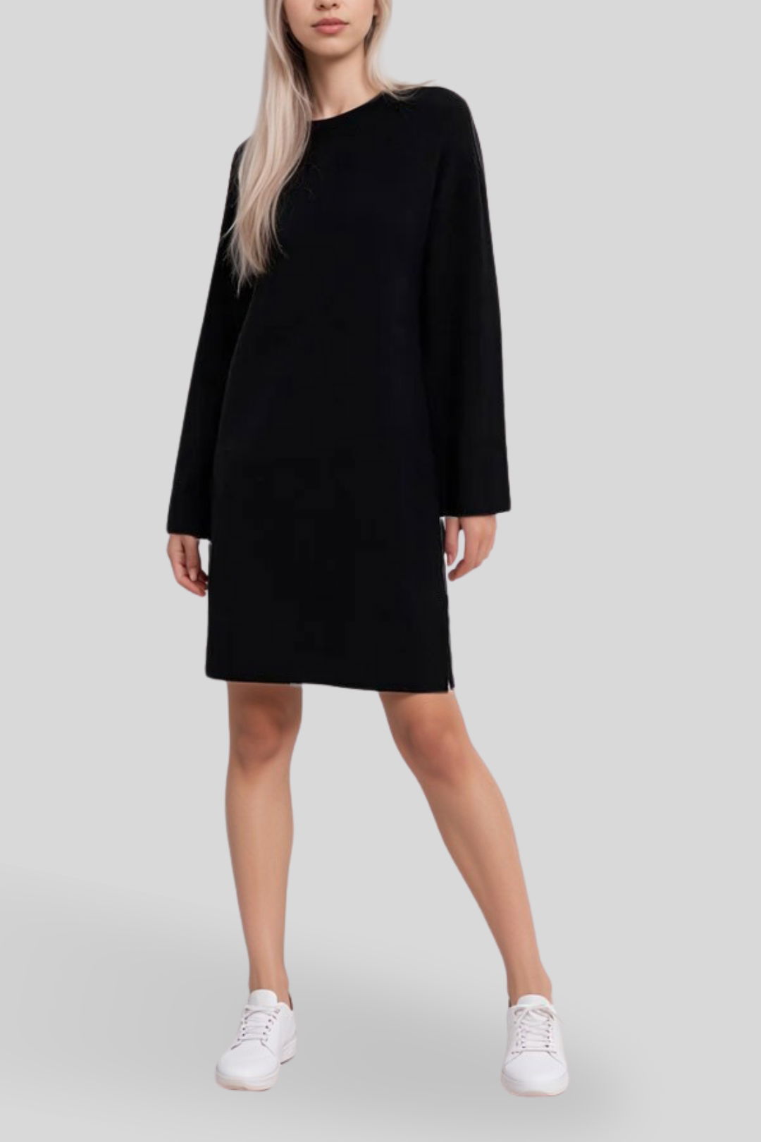 Dress Hire Brunch Vero Moda - Gold Needle Long Sleeve Short High Neck Dress