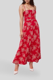 Dress hire daytime event Atmos & Here  Senna Belted Linen Blend Maxi Dress
