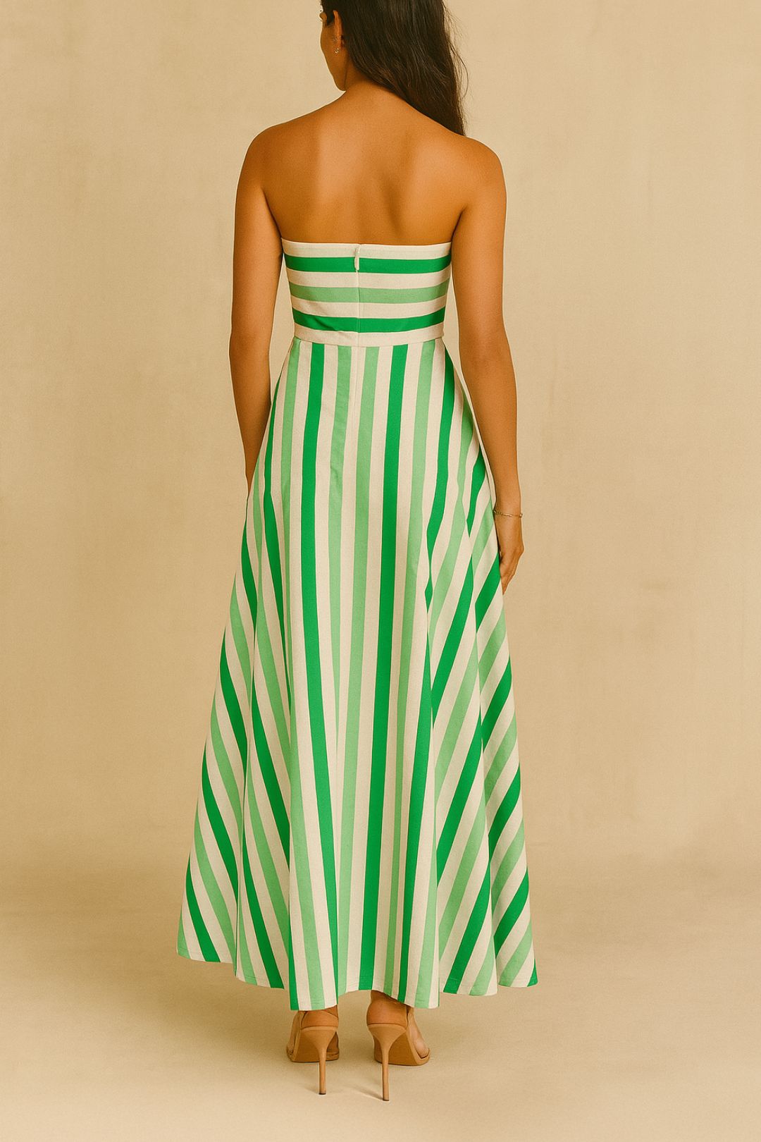 Dress hire cocktail party aston studio Midori Stripe Hazel Dress