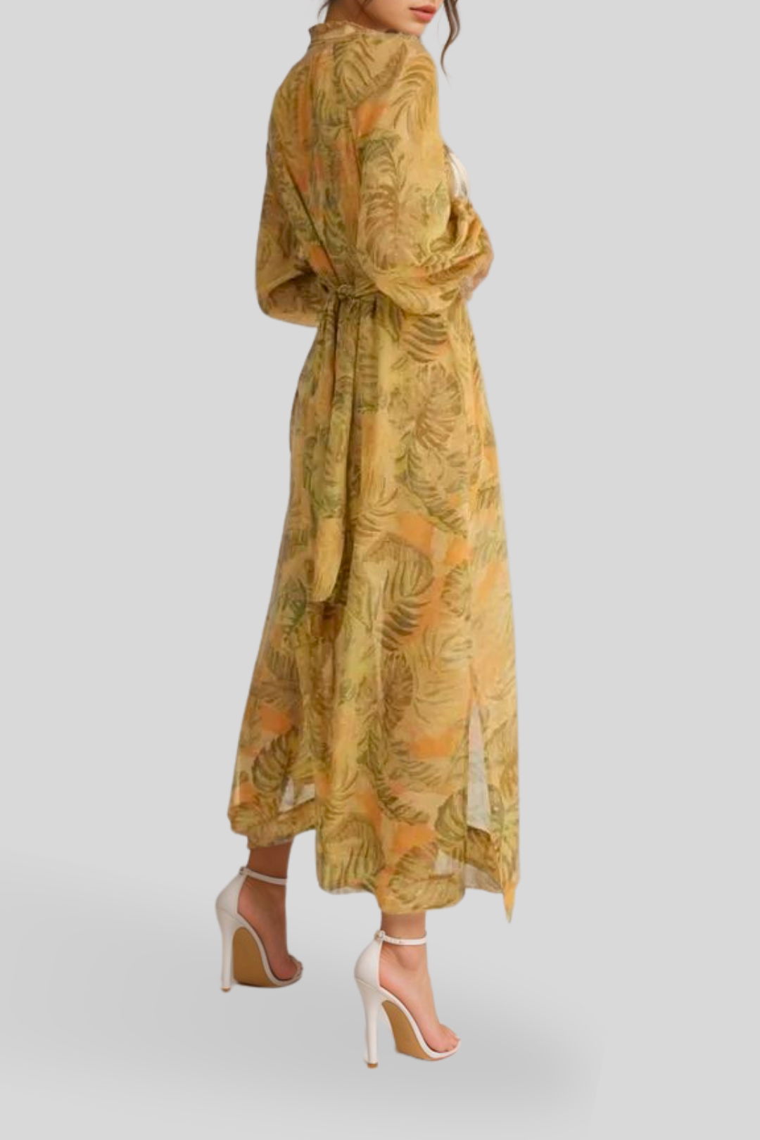 dress hire high tea Hansen & Gretel  - Masego Dress Palms