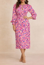 Dress Hire daytime event Rebecca Vallance Little Havana Midi Dress pink