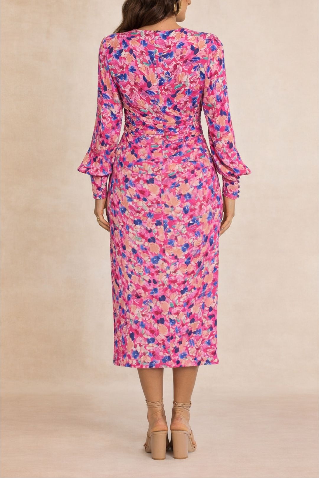 Dress Hire daytime event Rebecca Vallance Little Havana Midi Dress pink