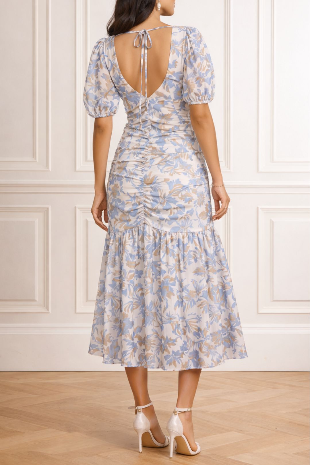 Dress Hire Daytime event Tokito Tropical Allue Blue