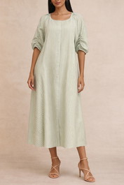 Dress Hire Daytime event Verge Seafare Dress - Ink Stripe