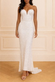 Dress Hire Engagement Party Nookie Sweetheart Sequin Gown