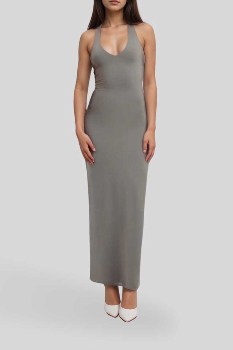 sachin and babi light blue dress Hire Stella Halter Maxi Dress | Kookai