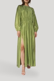 Dress Hire Evening event Matteau - Channel Side Split Dress Pistachio