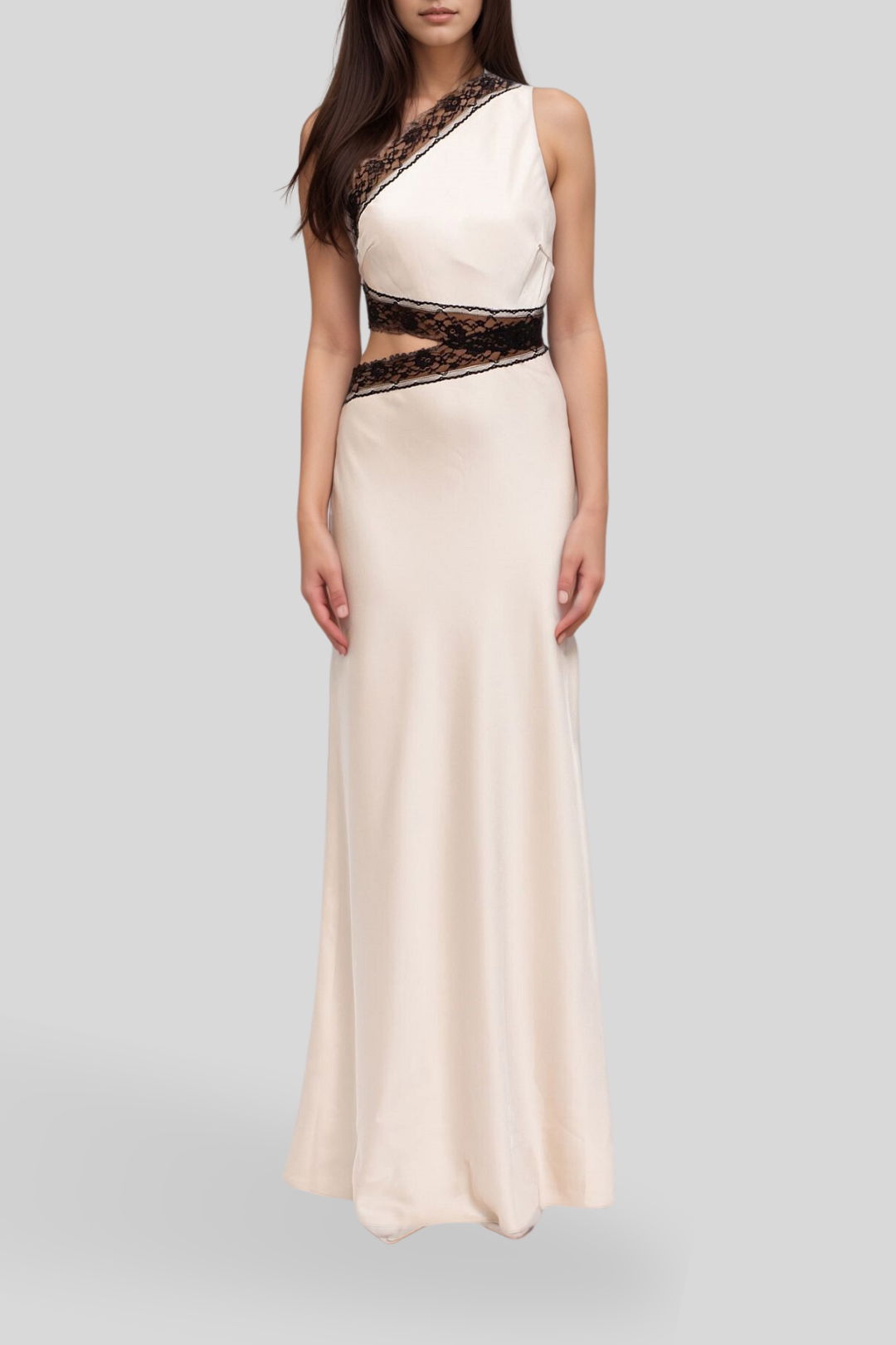 Dress Hire Evening event Misha Jillian Satin Maxi Dress