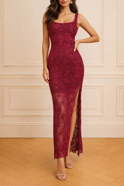 dress hire evening GUESS	Square Neck Liza Dress