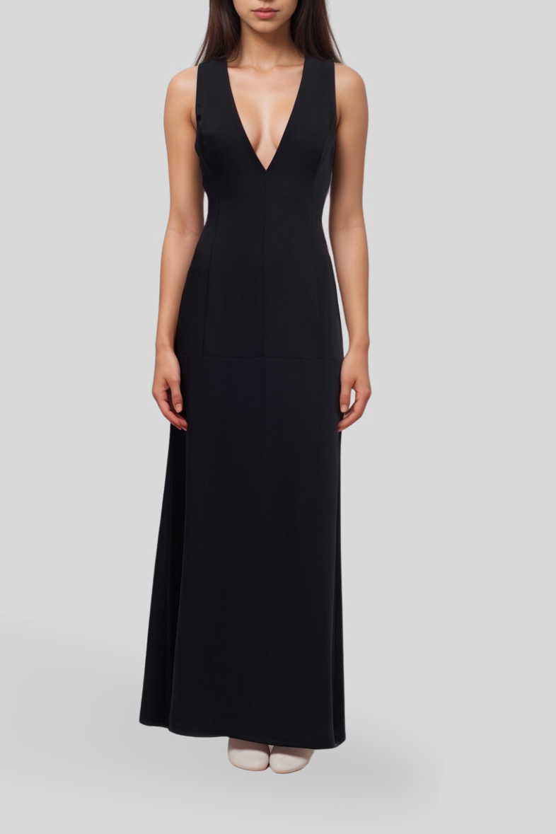 Meya Tie Dress Black