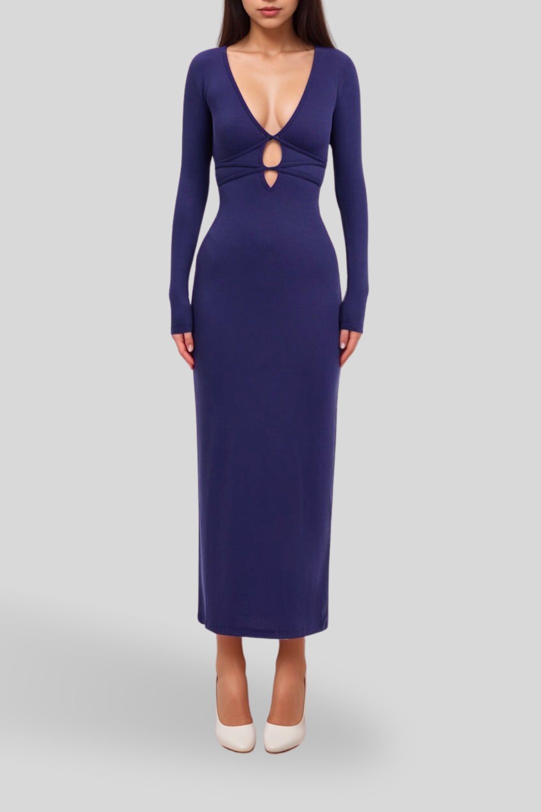 Dress Hire Date night Kookai - Sereya Maxi Dress - Navy Night LS