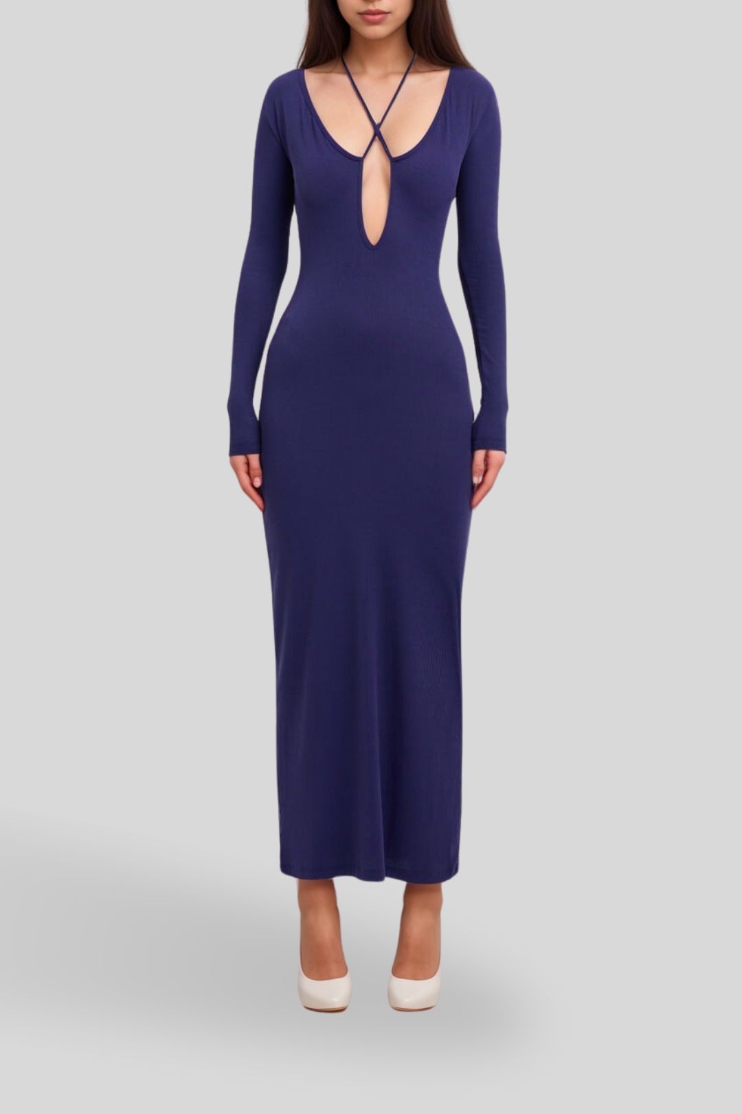 Dress Hire Date night Kookai - Sereya Maxi Dress - Navy Night LS