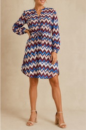 Dress Hire Festival Only Cory L/S V Neck Tunic - Cloud Dancer