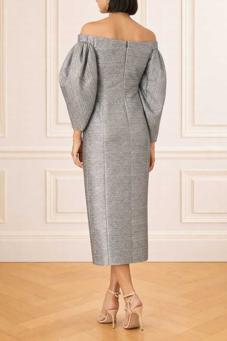 camilla and marc silver dress CAMILLA AND MARC Grazia Draped Sleeveless Gown Size 2 Retail $650
