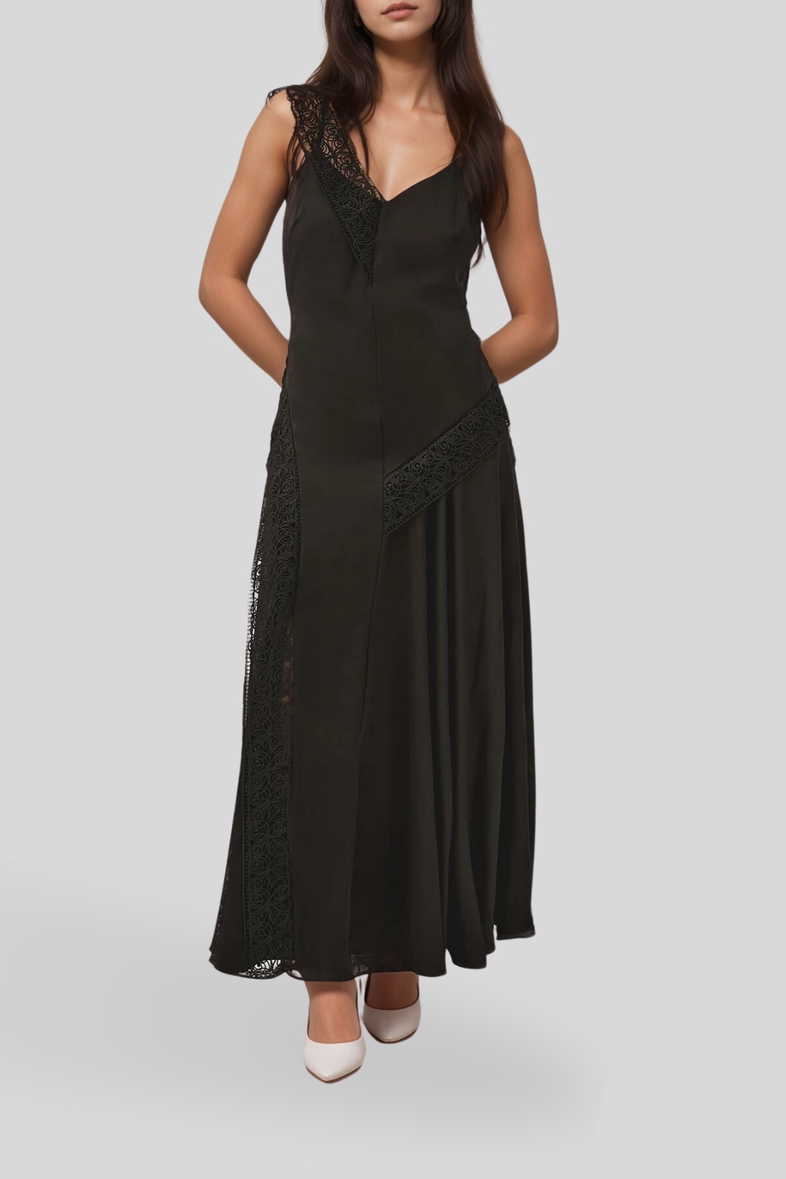 aje formal dress Violette Bubble Hem Maxi Drs-PEARL BLUE / 4