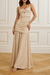 Dress Hire Formal event Rumer	Delilah Maxi Nude
